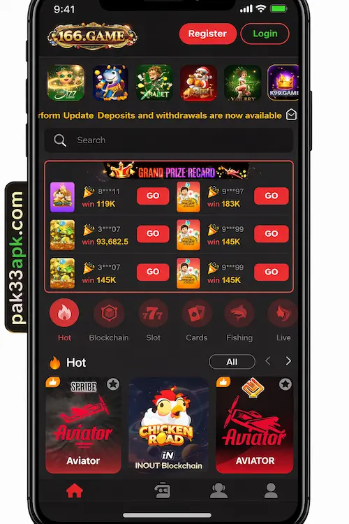 M66 Game Mobile Interface Earning App in Pakistan 