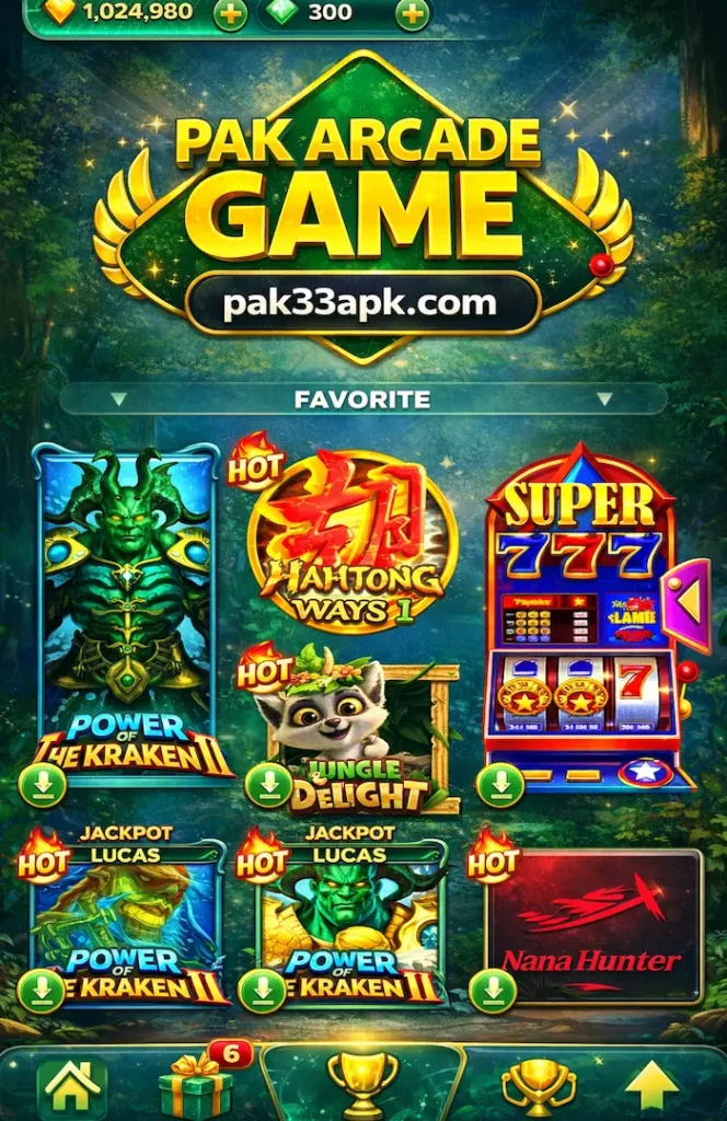 Pak Arcade Game Interface